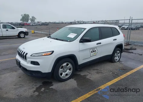 2015 Jeep Cherokee Sport из США, поврежденный, VIN 1C4PJLAB1FW695771